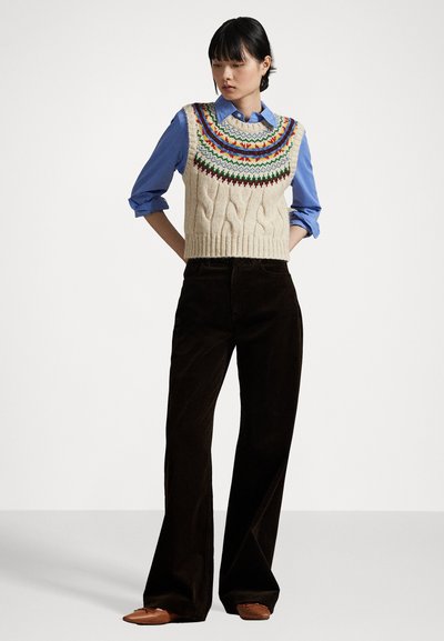 Polo Ralph Lauren FAIR ISLE YOKE SWEATER VEST - Strickpullover - off-white