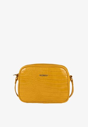 MUNICH BLOCK CROCO - Skuldertasker - mustard