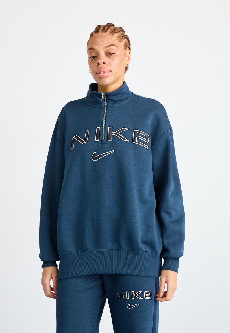 Nike Sportswear LOGO - Ikdienas džemperis - armory navy/photon dust/(black)