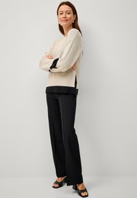 Ellos Collection Striktrøje - cremeweiß