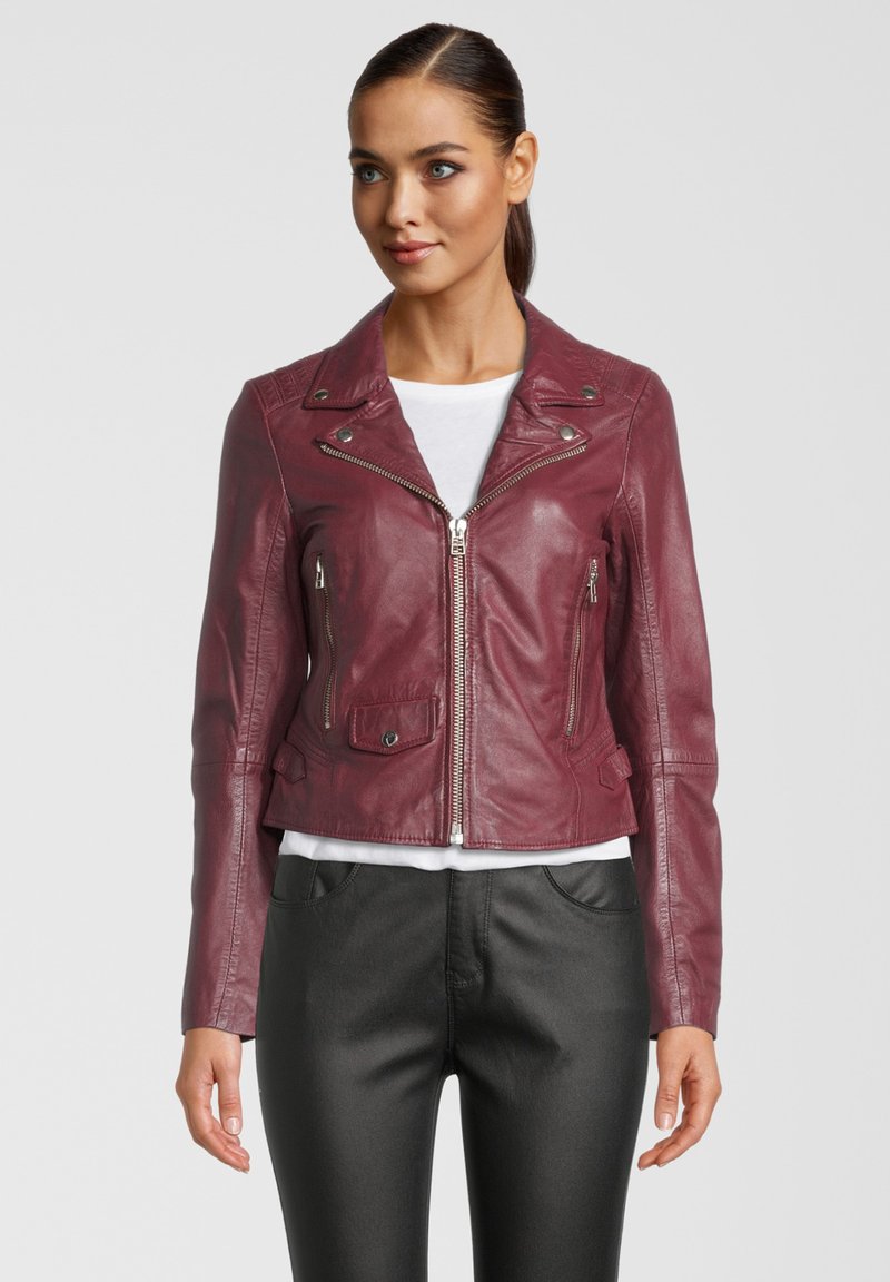 Damen Leichte Jacken | Goosecraft GC CATO Lederjacke red port/dunkelrot - GL28774 Damen Leichte Jacken | Goosecraft GC CATO Lederjacke red port/dunkelrot - GL28774