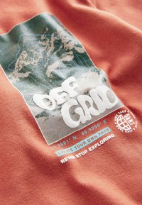 Next RELAXED FIT SHORT SLEEVE GRAPHIC STANDARD - T-shirt print - rust red back print