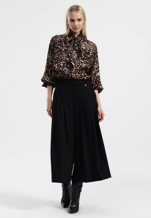 PALAZZO A VITA ALTA - Pantaloni - nero