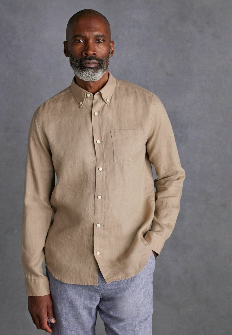 Next SIGNATURE LONG SLEEVE COLLAR - Ing - neutral
