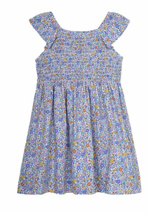 JoJo Maman Bébé DITSY FLORAL RUFFLE SLEEVE SMOCKED REGULAR FIT - Freizeitkleid - lilac