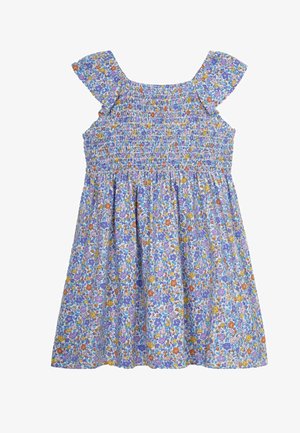 JoJo Maman Bébé DITSY FLORAL RUFFLE SLEEVE SMOCKED REGULAR FIT - Nappali ruha - lilac