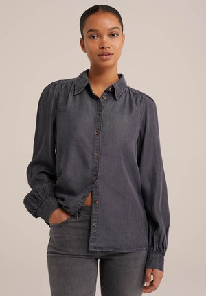 WE Fashion Button-down blouse - grey