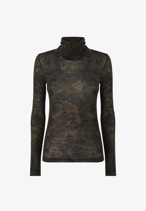 Pinko, 107735-A3MT BRENDOLA ROLL-NECK SWEATER - Maglietta a manica lunga - multi green black