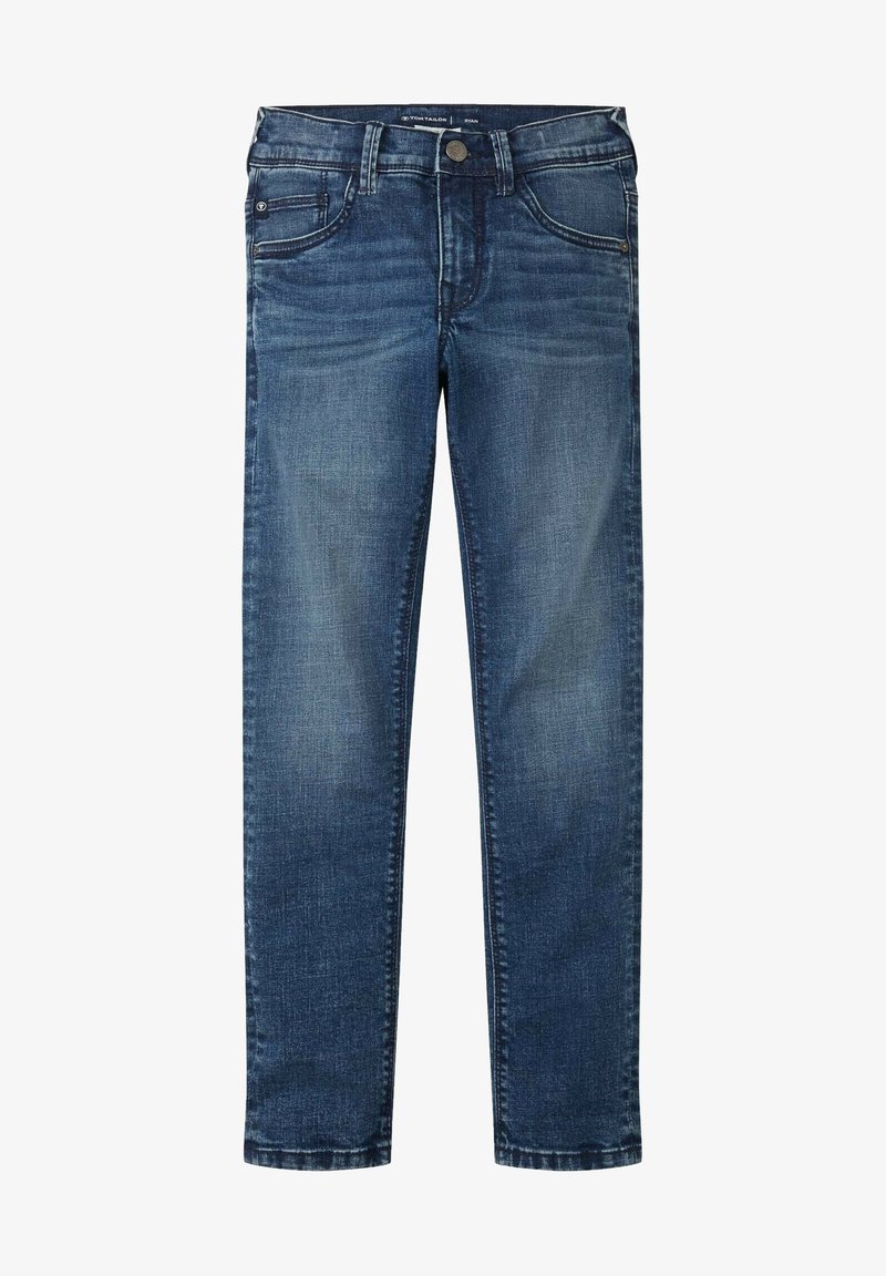 TOM TAILOR RYAN - Džíny Straight Fit - mid stone wash denim