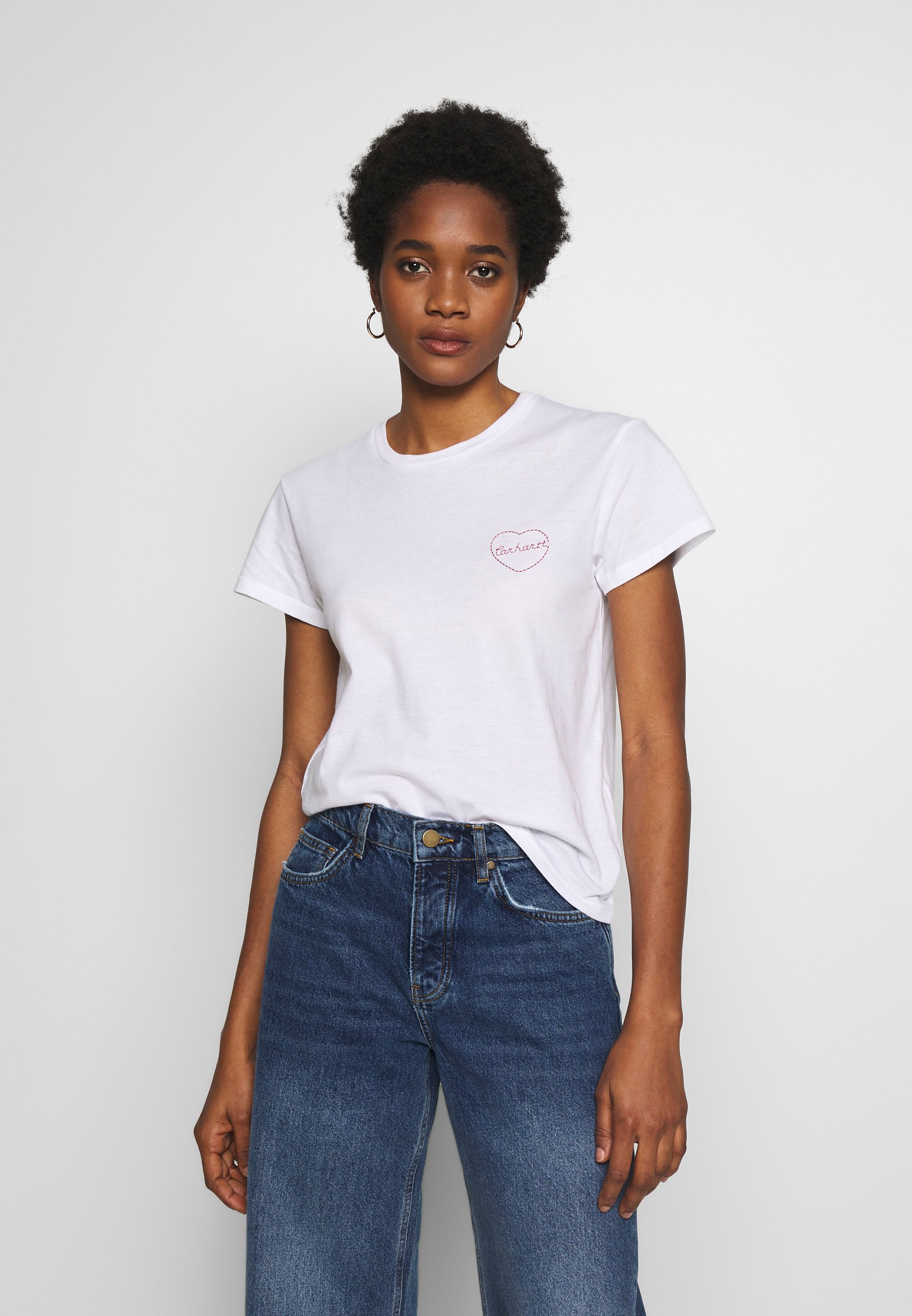 Carhartt WIP TILDA HEART T shirts med print white Carhartt WIP TILDA HEART - T-shirts med print - black