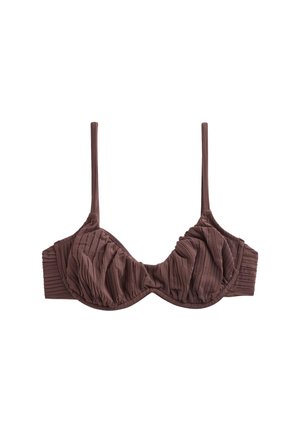 Self., REGULAR FIT - BIKINI TOP  . - Top de bikini - chocolate brown