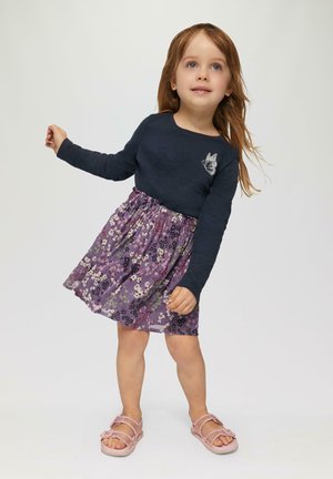 s.Oliver MET MOTIEF - A-line skirt - flieder