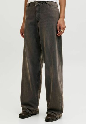 JXKYOTO LW R227 DNM SN - Wide leg - dark brown denim