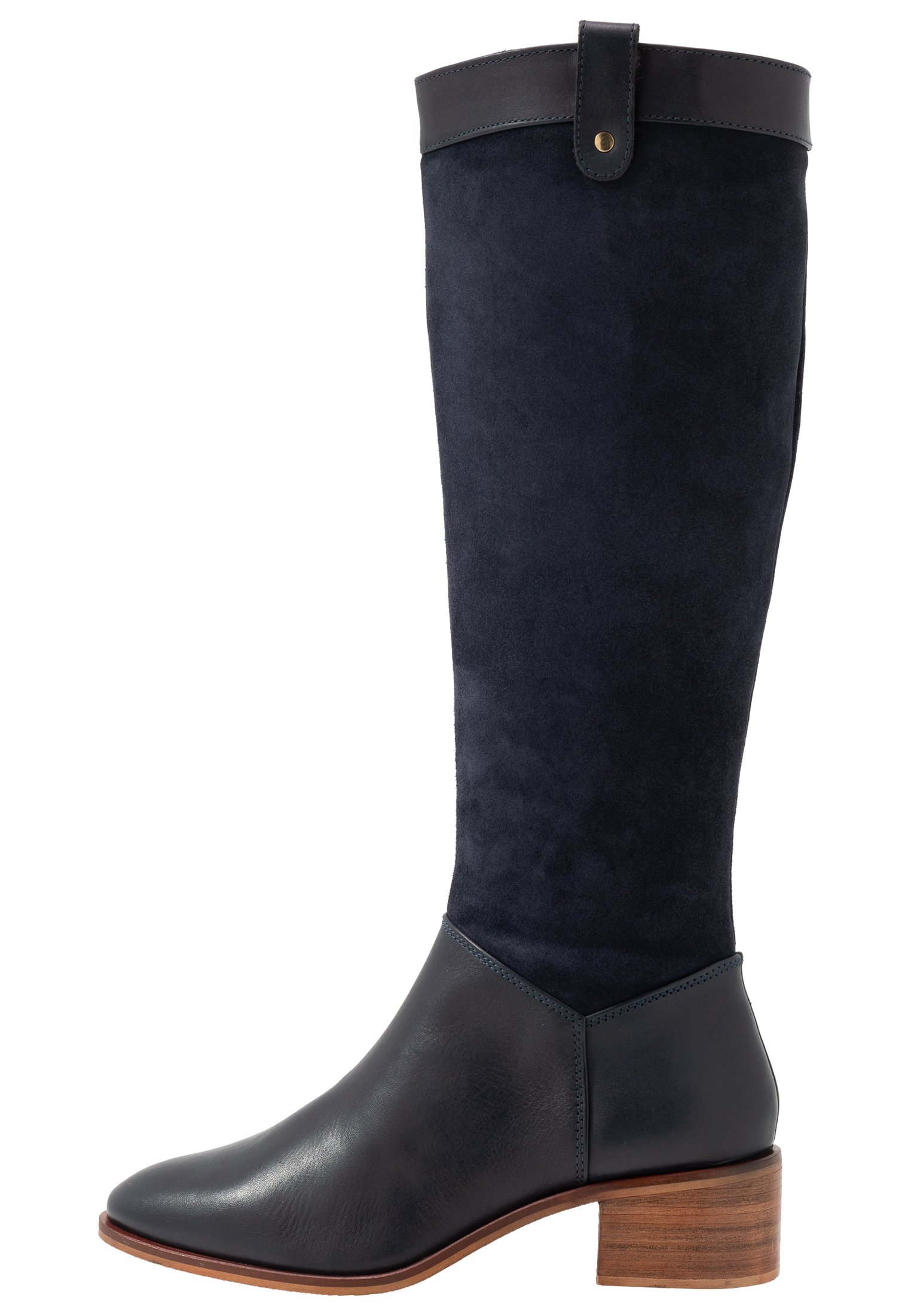 LEATHER BOOTS Klassiska stövlar dark blue LEATHER BOOTS Klassiska stövlar dark blue