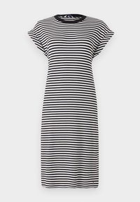 SHORT TEE - Kjole - ecru/ black