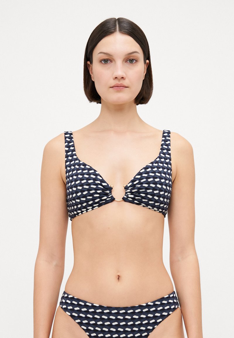 Seafolly - MALA RING FRONT - Bikini top - black, Enlarge
