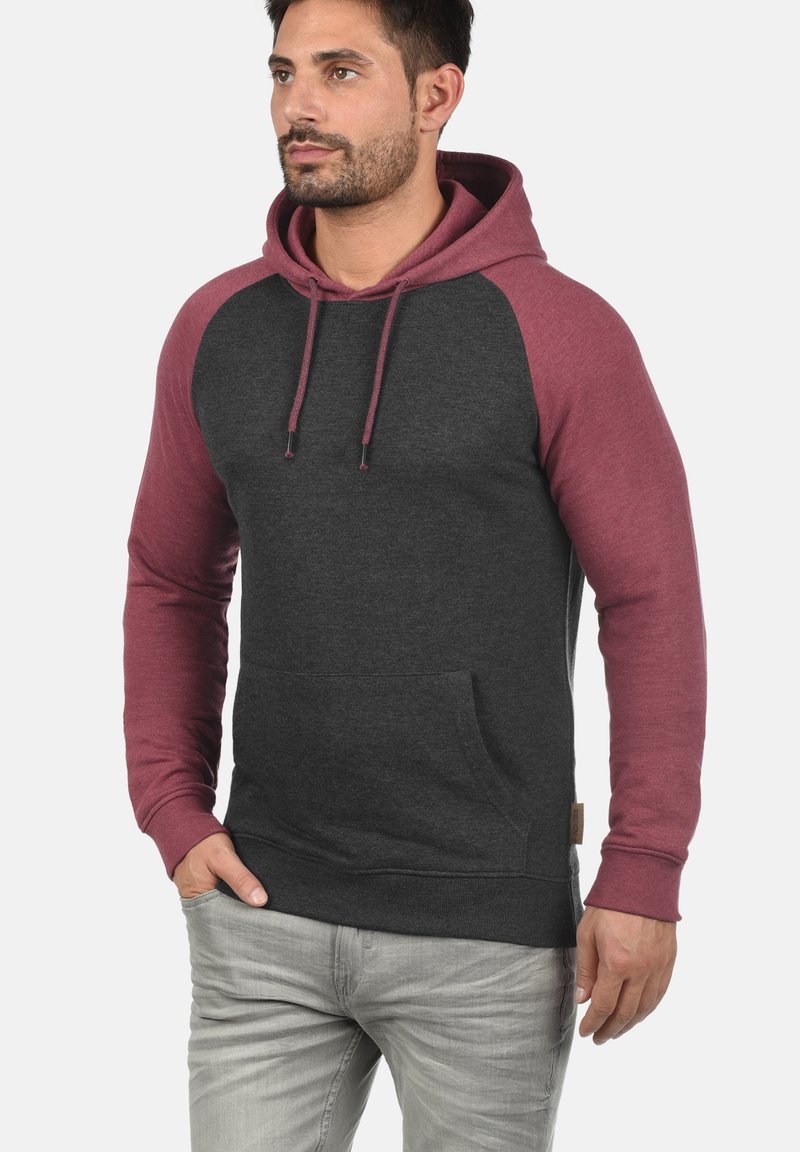 INDICODE JEANS IDElliot - Hættetrøje - charcoal/wine