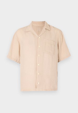 SHORT SLEEVE MEN RELAXED FIT SHIRT - Overhemd - sand