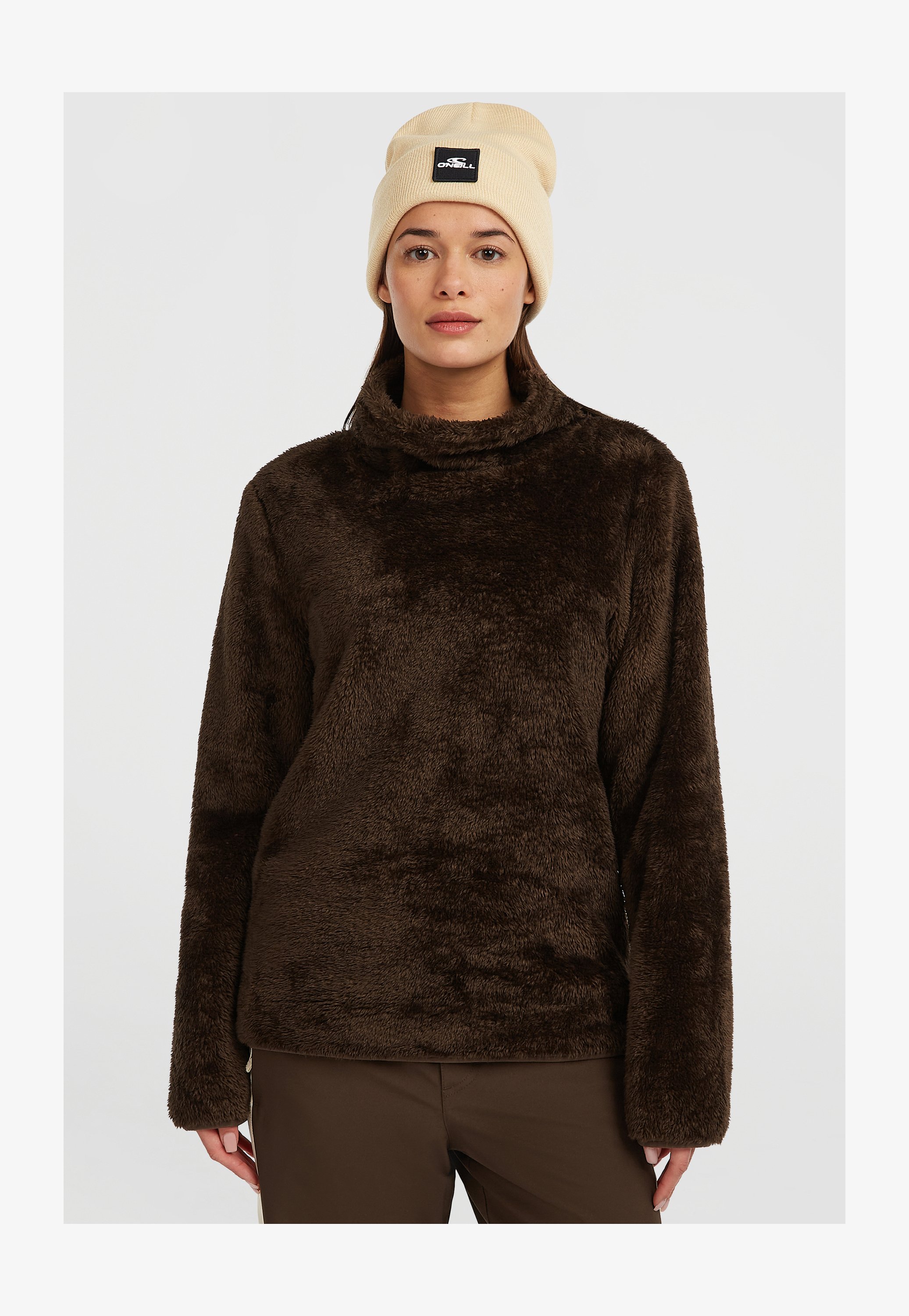 O'Neill Felpa In Pile Con Mezza Zip - Uomo - Morbido, Caldo, Con Tasche Sul Petto - 100% Poliestere