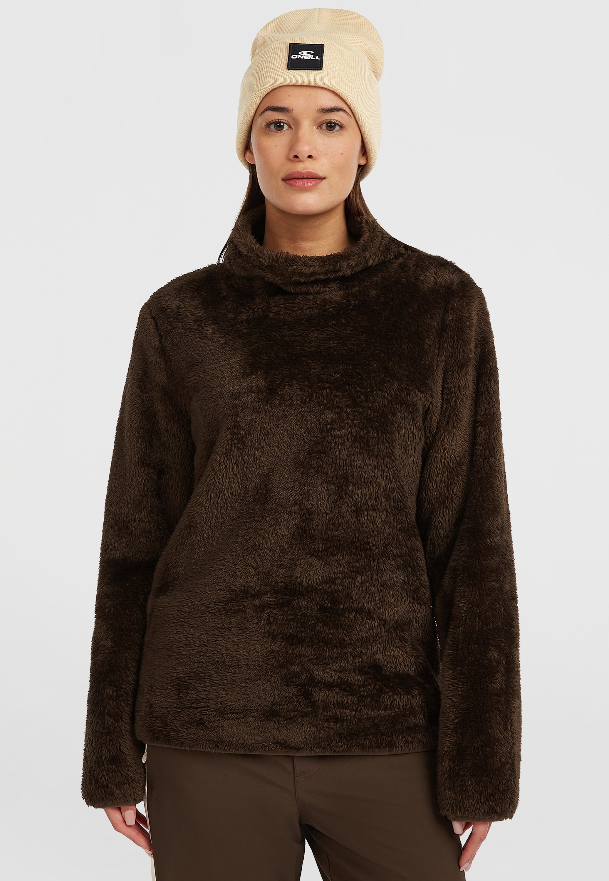 O'Neill Felpa In Pile Con Mezza Zip - Uomo - Morbido, Caldo, Con Tasche Sul Petto - 100% Poliestere