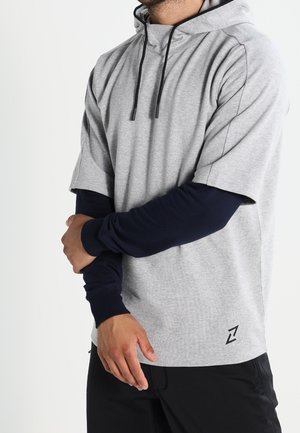 Jersey con capucha - mottled light grey