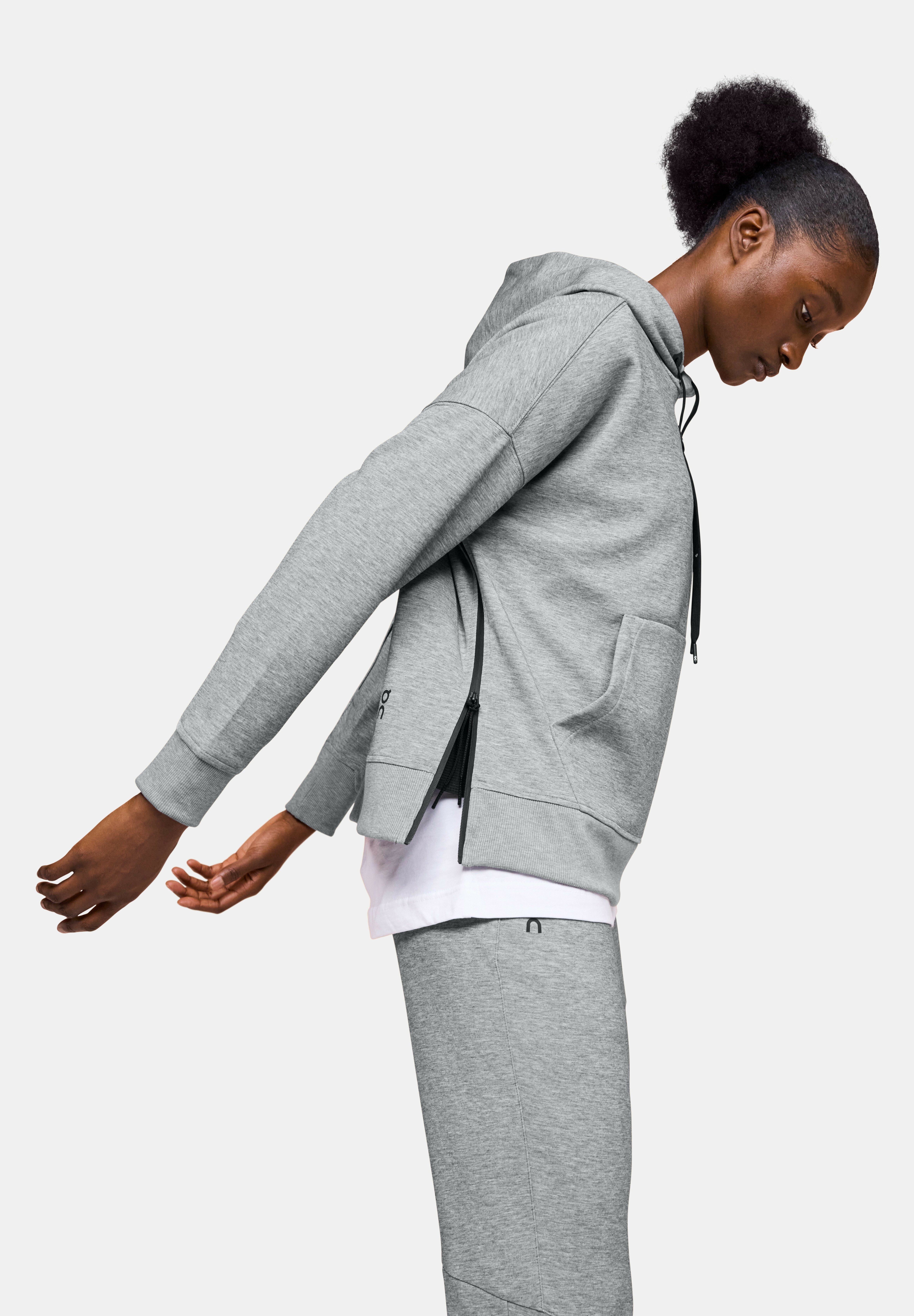 オン　On Hoodie グレー S On Hoodie - grey - Zalando