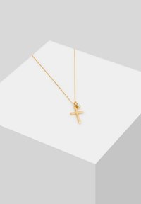 Elli SPARKLING CROSS - MIT KRISTALLEN VON SWAROVSKI® - Halskæder - gold-coloured