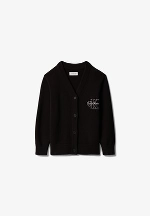 Calvin Klein Jeans, MONOLOGO VARSITY UNISEX - Kardigán - black