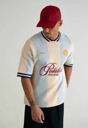 PROHIBITED T-Shirt print - blue cream