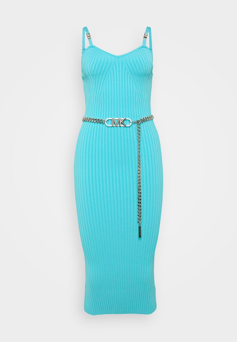 Michael Kors Gebreide jurk turquoise Michael Kors Gebreide jurk turquoise