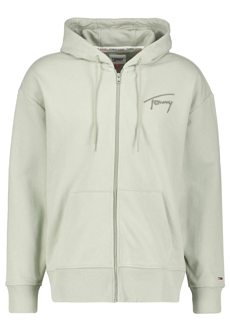 Tommy Jeans Sudadera con cremallera - light green