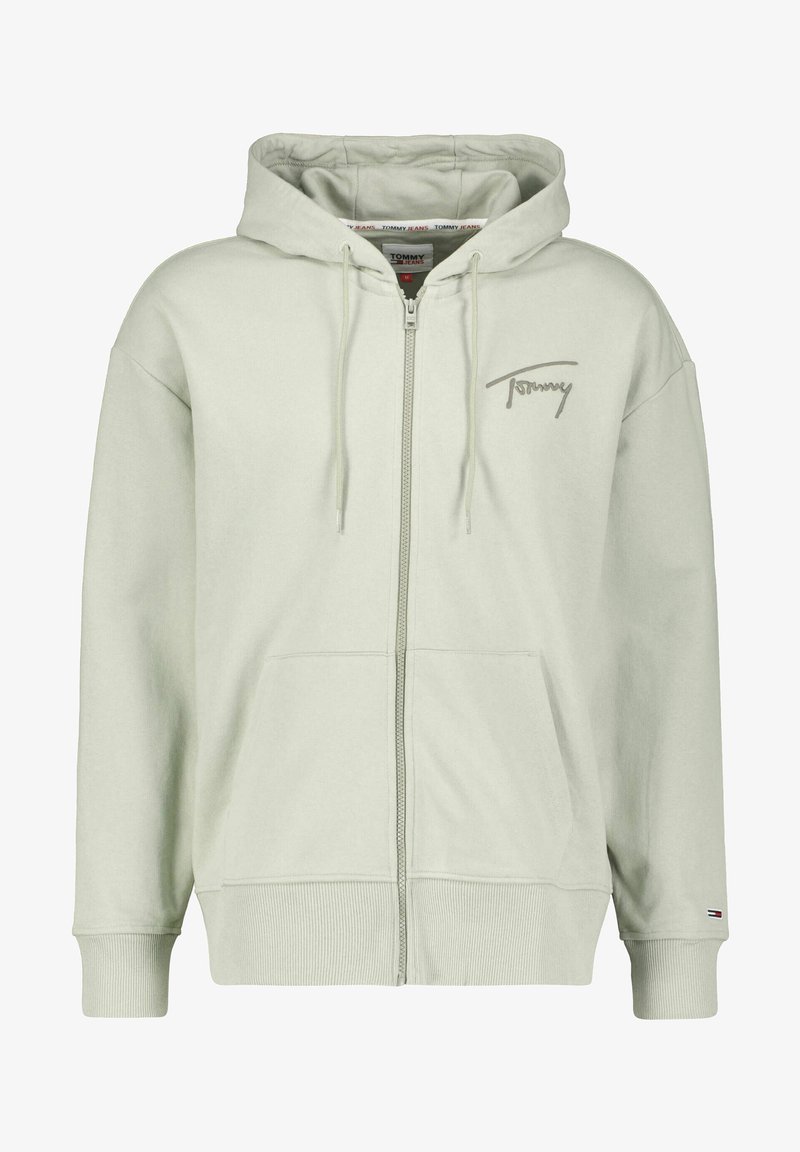 Tommy Jeans Sudadera con cremallera - light green