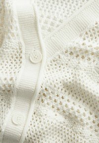 Next STITCH DETAIL - Kardigan - ecru cream