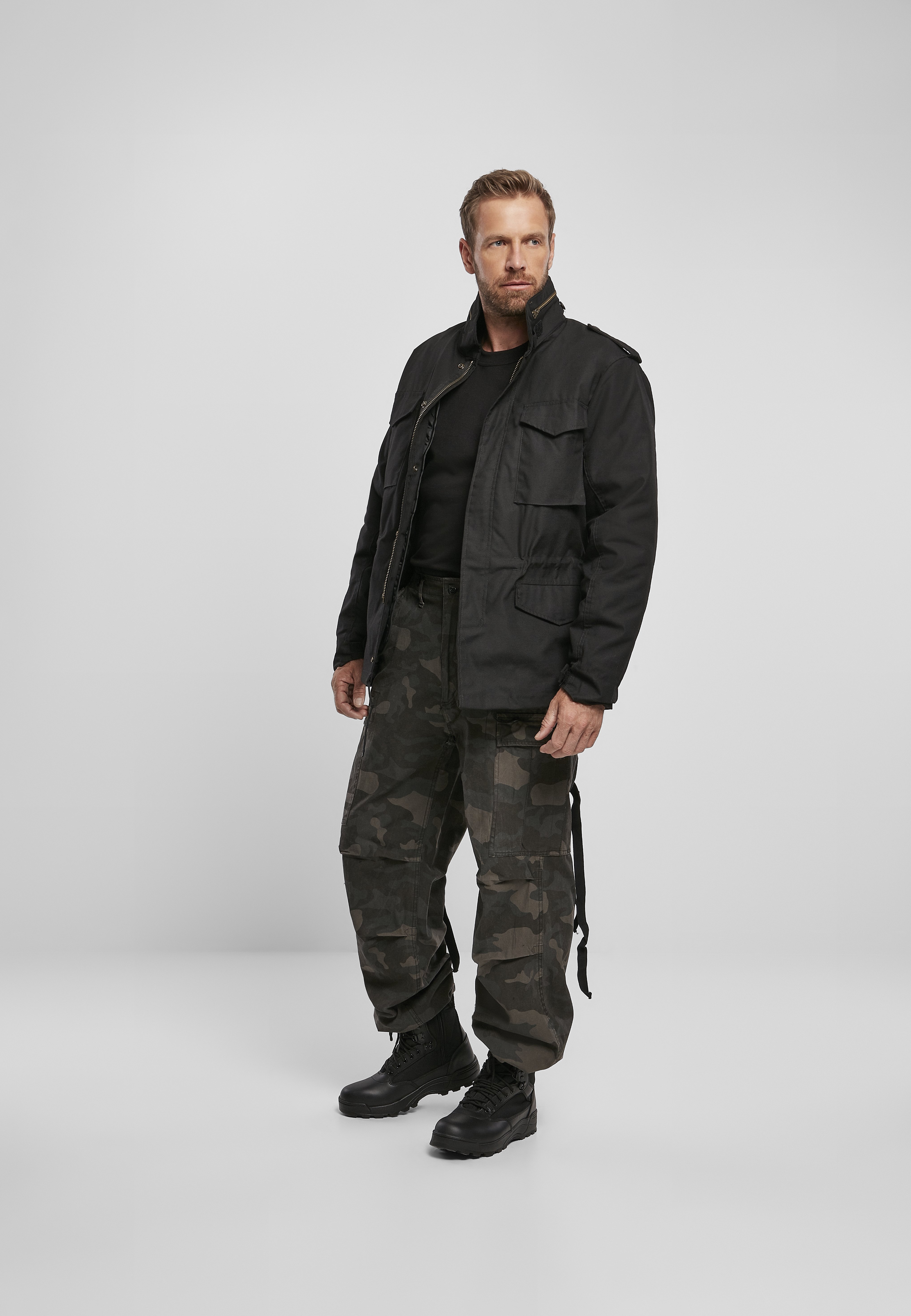 Brandit VINTAGE - Pantaloni cargo - black/grigio - Zalando.it