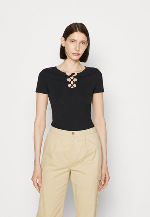 Anna Field T-shirt z nadrukiem - black