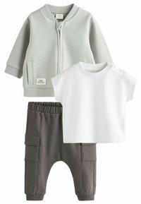 Next 3 PIECE SET  REGULAR FIT - Tygbyxor - monochrome