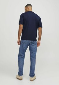 R.D.D. ROYAL DENIM DIVISION EINFARBIG - Bluză polo - navy blazer