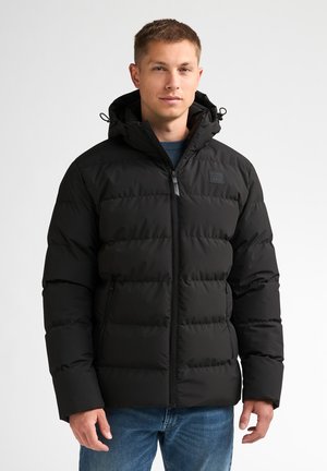 Petrol Industries, HOODED PUFFER JACKET STEELHEIGHTS - Winter jacket - deep black