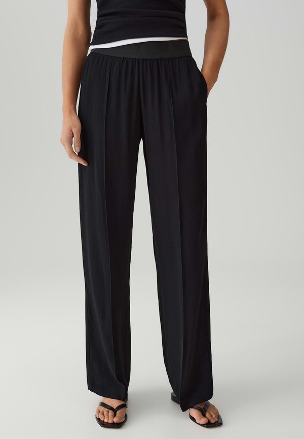 MID RISE LONG WIDE FIT - Stoffhose
