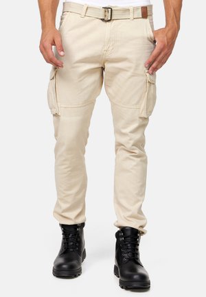 INDICODE JEANS, WILLIAM - Pantalon cargo - beige