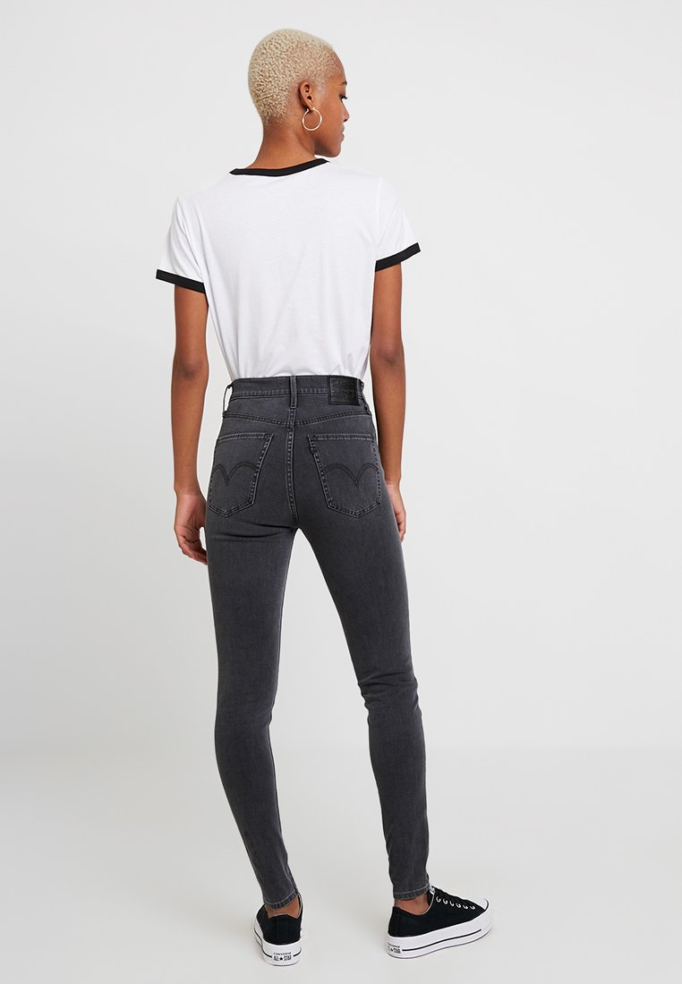 Levi S Mile High Super Skinny Jeans Skinny Fit Smoke Show Grey Denim Zalando De