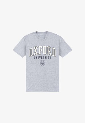Henry Tiger, OXFORD UNIVERSITY HERITAGE VARSITY CREST ATHLETIC - Print T-shirt - oxford grey