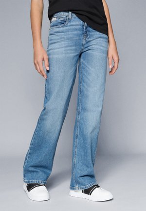Calvin Klein Jeans WIDE LEG  - Traperice opuštenog kroja - authentic denim