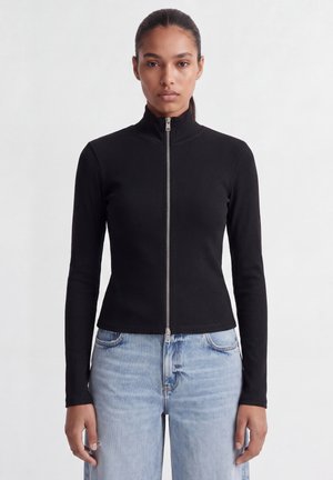 JJXX, JXFAN ZIP TEE  - Kardigán - black