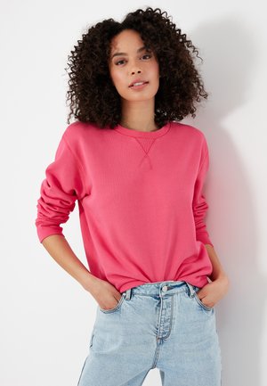 GARMENT DYED MONIQUE - Sweatshirt - fuschia pink