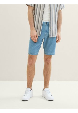 Short en jean - clean light stone blue denim