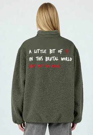 BRUTAL EMBROIDERY UNISEX - Veste polaire - khaki