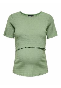 OLMCALIA  - Majica kratkih rukava s printom - hedge green