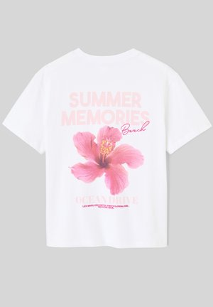 BZB, T-SHIRT IMPRIMÉ DEVANT/ DOS - T-shirt imprimé - blanc