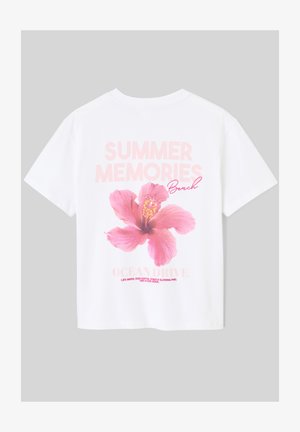 BZB, T-SHIRT IMPRIMÉ DEVANT/ DOS - T-shirt imprimé - blanc